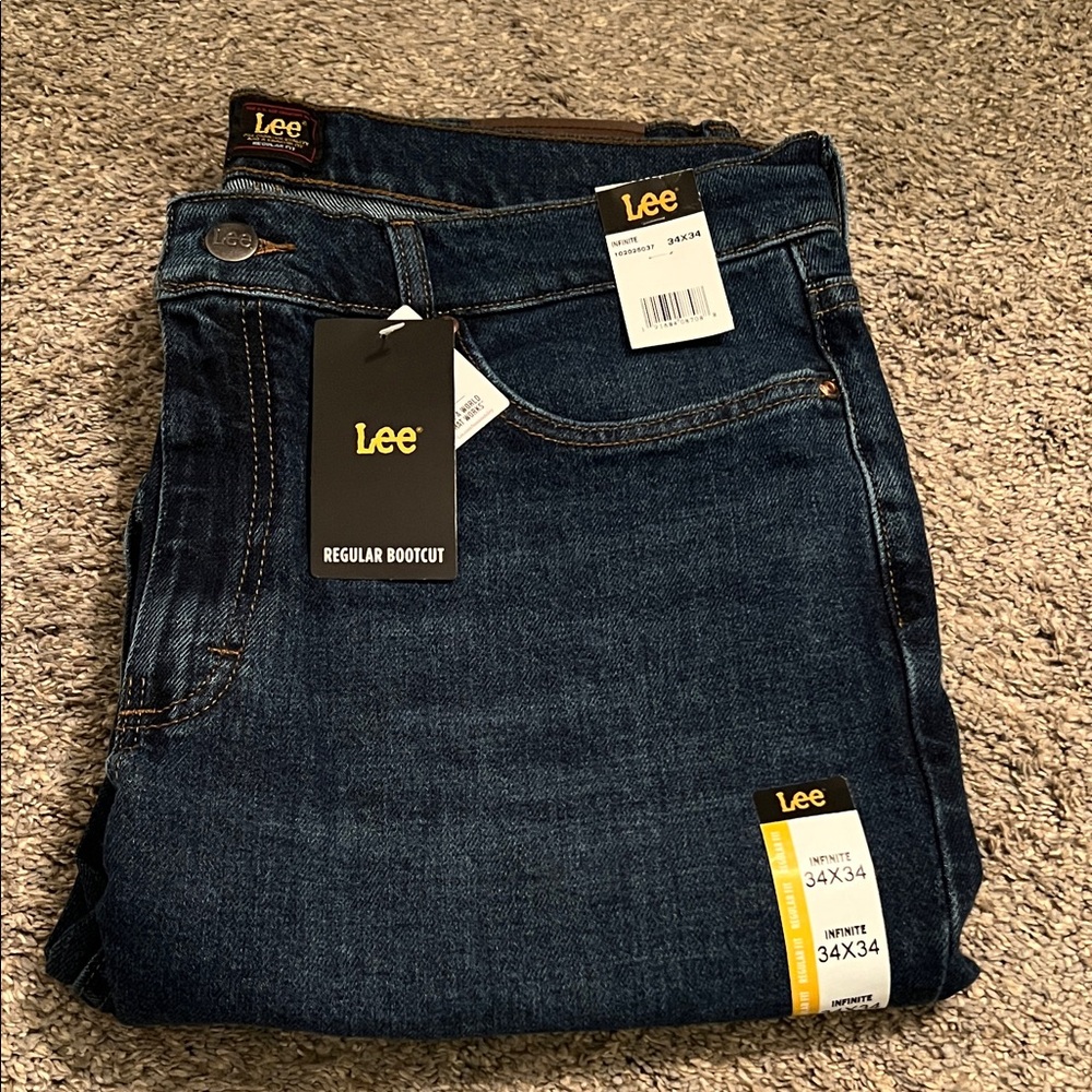 Lee Men's Bootcut Jeans - Deep Blue